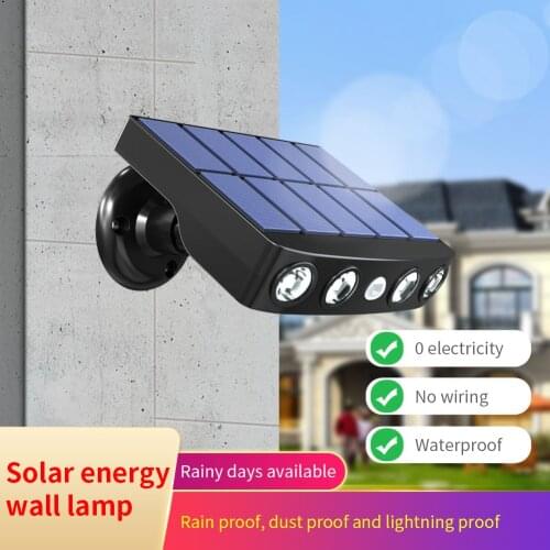 Solar Wall Light Outdoor Led Street Lamps Pir Motion Sensor Waterproof Pathway Spotlight for Patio Yard Garden Solar Lamp
