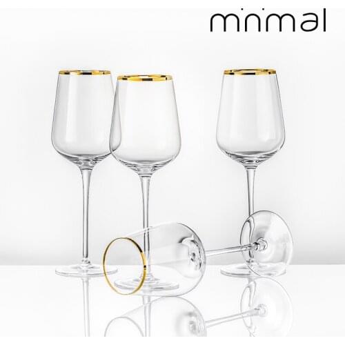 New Phnom Penh Wine Glass Crystal Glass Goblet Glass Champagne Glass Diamond Glass 4-pics set
