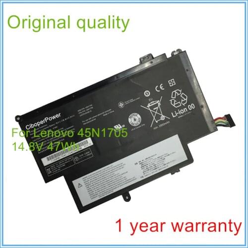 Original Laptop Battery for 12.5" S1 45N1704 45N1705 45N1706 45N1707 Built In Notebook