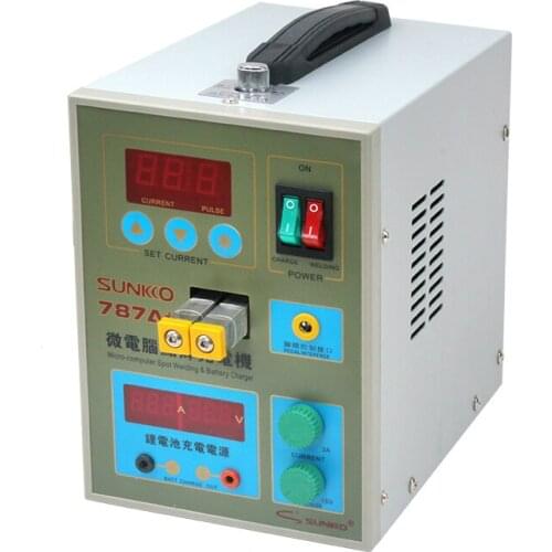 Battery Welder Precision Welding Pedal 787A + Battery Spot Welder Spot Welder with LED Light Battery Welder LK