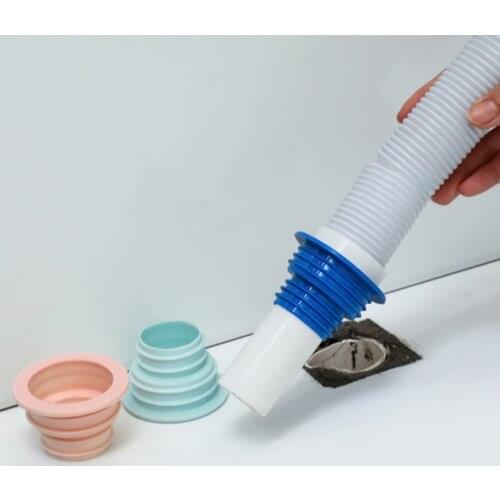 Plastic Deodorant Wash Machine Pipe Connector Tools Sealing Plug Trap Anti-odor Telescopic Sewer Pipe Accessories