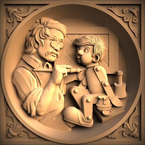 STL Model Panno for CNC Router 3D Printer Artcam Aspire Bas Relief Decorative panel （175