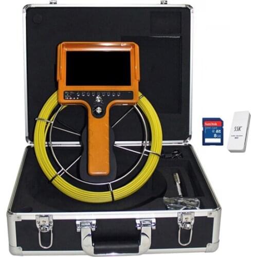Handheld Pipe Drain Sewer Inspection System With Meter-counter 20m Cable DVR 12pcs Led Lights Night Vision Borescope Endoscope