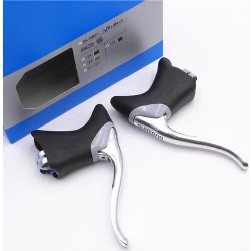 SHIMANO Original box BL-R400 curved handlebar road bike single speed brake lever with Brake line