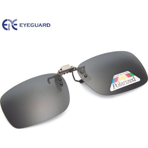 EYEGUARD Unisex Clip On Flip Up Sunglasses For Driving Polarized Lens Stylish Fashion Eyeglass Accessory UV400