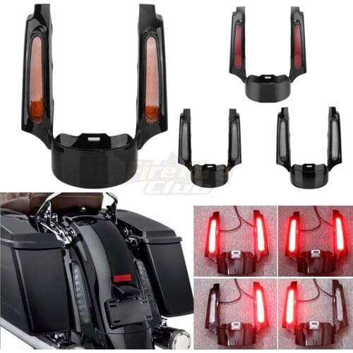 Motorcycle LED Mudguard Rear Fender Extension Fascia For Harley Touring Electra Road Glide 2009-2013 FLTRXS Ultra Limited FLHX