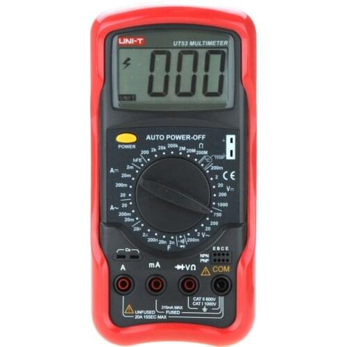 UNI-T UT53 Standard DMM Digital Multimeters multimetros multimetr multitester medidor dijital multimetre digitale multiteste