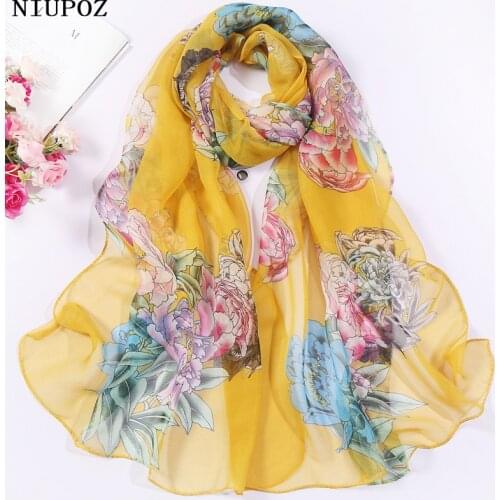 Lily Rose Flower Print Women Foulard Chiffon Georgette Bandana Scarf Long Shawl Summer Beach Sunscreen Scarf hijab Elegant Thin