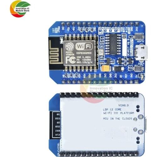 Ziqqucu CH340 ESP8266 Wireless WIFI Module NodeMcu IOT Development Board for Arduino