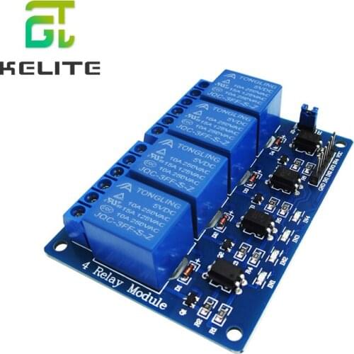 1PCS/LOT 5V 4-Channel Relay Module Shield ARM PIC AVR DSP Electronic 5V 4 Channel Relay Module