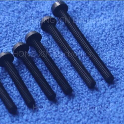M3*4/5/6/8/10/12/15/18/20/22/25/30/35 black 1pcs nylon Round Head Philips Screws plastic Insulation bolts PC/board DIY screw