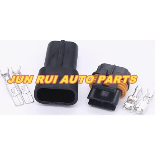 10sets/lot connector terminal car wire connector 2 pin connector female Plug Automotive Electrical-DJ70232Y-6.3-11/21