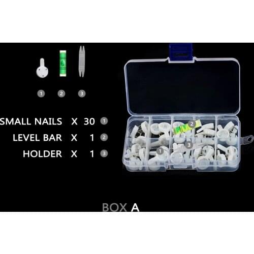 30/50 Picture Nail frame hook with storage box Invisible Wall Mount Clock Mirror Oil Painting Photo hanger Hardware Accessories