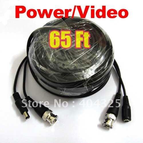 65ft 20M Video Power CCTV Cable With BNC Male For Security Camera a77