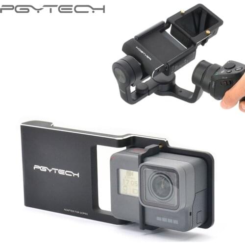 PGYTECH Adapter for Gopro Hero 6 5 4 3 + Xiaoyi Osmo Action Mobile Zhiyun Smooth Q /2/4 Accessories Switch Mount Plate