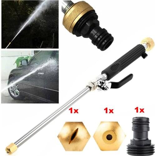 Car High Pressure Water Gun 46cm Garden Washer Hose Wand Nozzle Sprayer Watering Spray Sprinkler Cleaning Water Spraying Tool