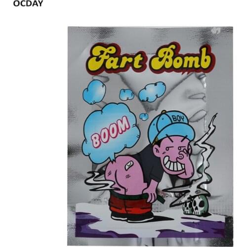 HOT!OCDAY 10 Pieces Smelly Fart Bomb Bag Fool Toy Novelty Prank Someone Stink Exploding Mini Practical Joke New Sale