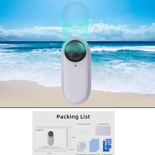 HD Tempered glass Film Scratchproof Screen Protector For Insta360 GO 2 Camera Accessory Len Film Glass Protection