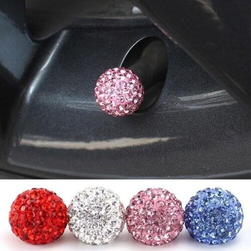 4Pcs Crystal Car Tire Valve Stems Cap For Smart 450 451 452 453 Fortwo Forfour City-Coupe Crossblade Roadster Coupe Car Styling