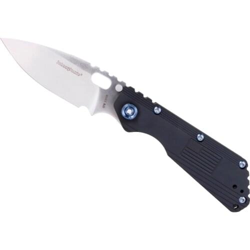 JohnnyJamie Custom Strider SMF 3.5" Black TC4 Titanium Handle CPM S35VN blade Tactical Folding combat survival Knifes