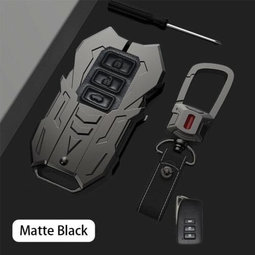 Zinc Alloy Leather Smart Key 3 Button Cover Fob Case For Lexus IS RX ES NX RC LX ES350 IS250 IS350 RC200t NX200t LX570 RX350