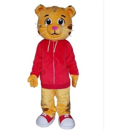 Red Coat Tiger mascot costume animal cartoon costume adult children party fancy dress mascot costume free shipping