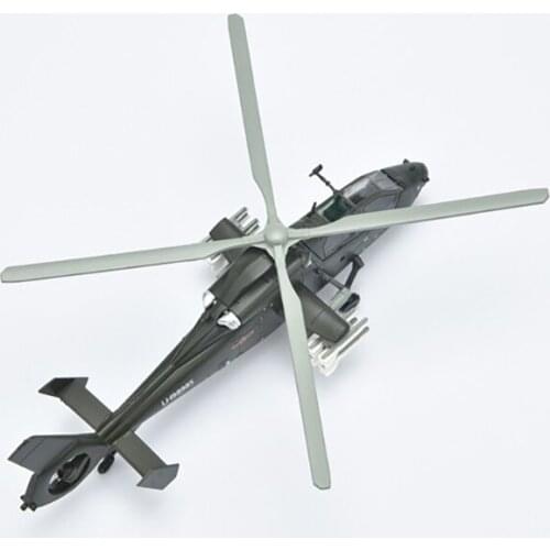 Diecast 1:100 Simulation Brand New Z19 Gunship Aircraft Alloy Mini Fighter Finished Model Desktop Decoration Collection