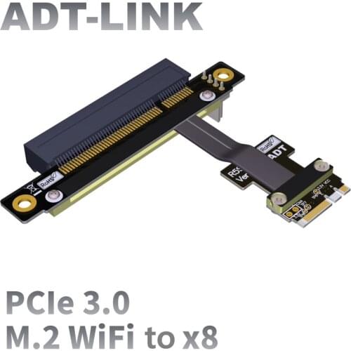 M2 NGFF WiFi interface extension cable to PCIE x8 built-in adapter M.2 8x