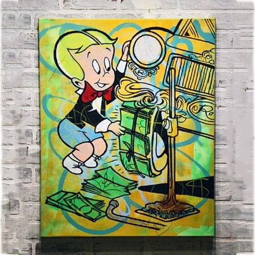 Modular Picture Canvas Painting Alec Monopoly Abstract Modern Wall Art Poster Print Modern Living Room Home Decoration