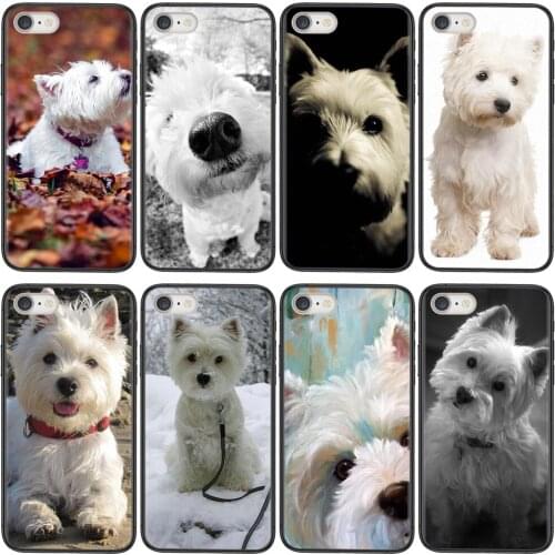 I Love My Westie Dog Puppies Pug Print Soft Phone Cover Bags For Huawei P50 P40 P30 Lite P Smart Z 2019 2020 2021 Popular