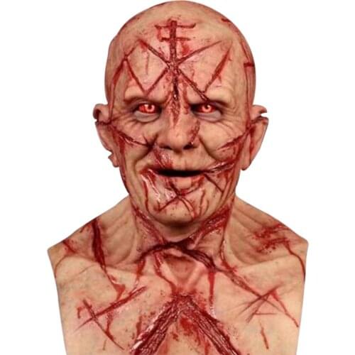 New Halloween Zombie Bryophyte Biochemical Monster Mask Headgear Terrible Party Cosplay Mask Haunted House Horror Mask