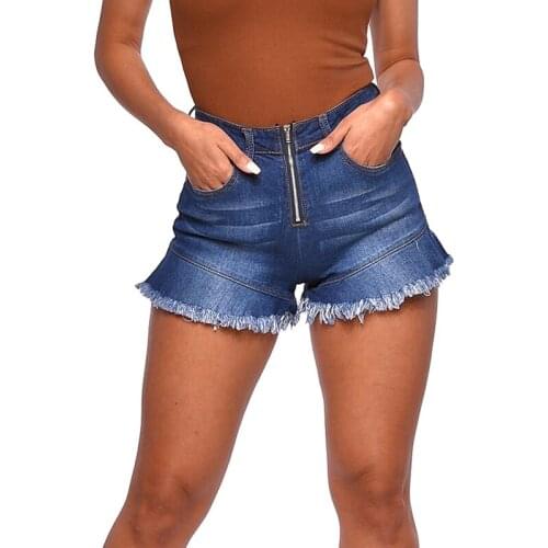 New Arrival Casual Summer Womens Denim Shorts High Waists Plus Size Sexy Short Jeans Mujer