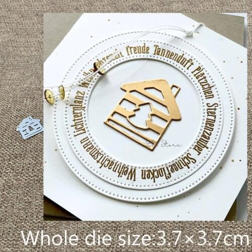 New Design Craft Metal Cutting Die christmas house decoration scrapbook die cuts Album Paper Card Craft Embossing die cuts