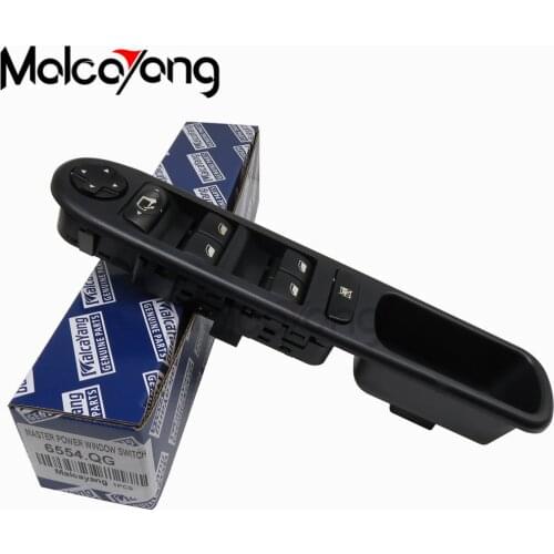 RHD Electric Power Master Window Switch For Peugeot 207 Citroen 6490.EH 6554.QF 6554.QG 2006-2014