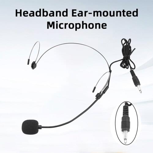 Portable Headset Microphone Moving Flexible Hanging Mini Microphone Mic For Loudspeaker Tour Guide Teaching Lecture