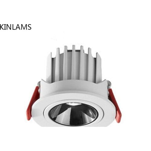 Downlight Single And Double Anti-glare Spotlight Led Ceiling Lighter Household Decor Embedded COB Living Room Wall Washer Lamp