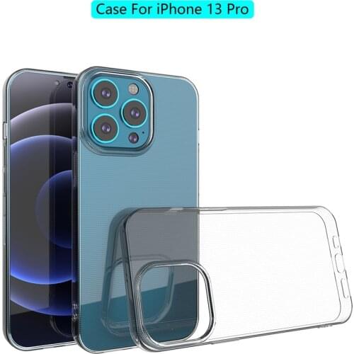 Clear Phone Case For iPhone 13 Pro Max Soft TPU Shockproof Protection Cover For iPhone 13 Pro 13 mini Transparent Case