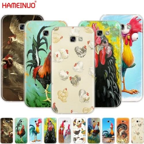 HAMEINUO Chicken Big Rooster Luxury Hybrid cell phone case cover for Samsung Galaxy A3 A310 A5 A510 A7 A8 A9 2016 2017 2018