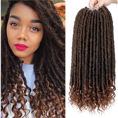 Synthetic River Goddess Locs Faux Locs Ombre Braid Hair Soft Pre Looped Dreadlocks Crochet Braids 24Strands 16 20 inch Grey