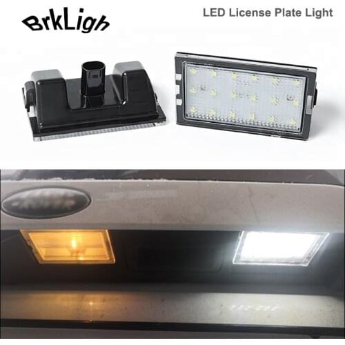 2Pcs Canbus LED Number License Plate Lights Lamps Car Accessories For Land Rover Range Rover Sport Discover LR3 LR4 Freelander