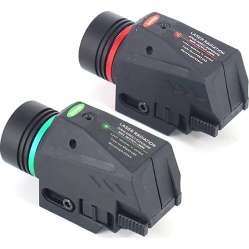 Tactical Bright LED Flashlight Combined with Red / Green Laser Pointer for 20mm Rail Pistol or Other Suitable Shooting Equipment