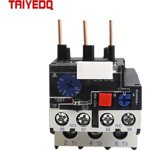 JR28 Thermal Overload Relay 1.6A 2.5A 4A 6A 8A 10A 13A 18A 25A LR2D13 Adjustable thermal relay over current protection relay