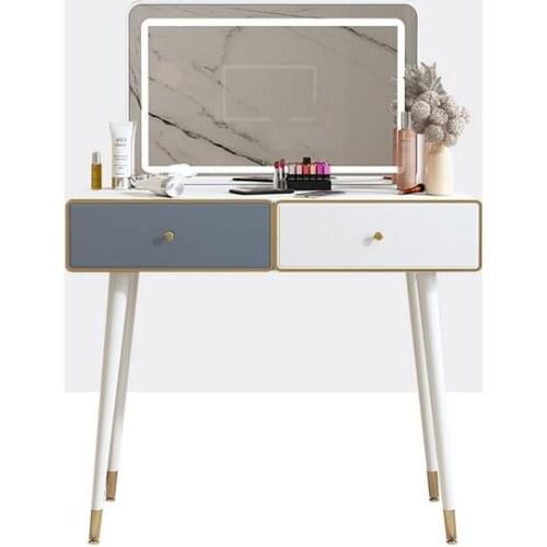 Dressing table modern simple bedroom storage cabinet integrated table high grade light dressing table