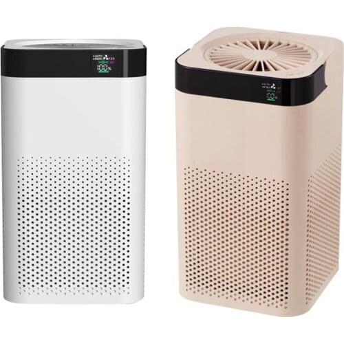 Air Purifier for Home HEPA Filters Desktop Purifier Smart Dispaly and Night Light Rechargeable for Home and Office