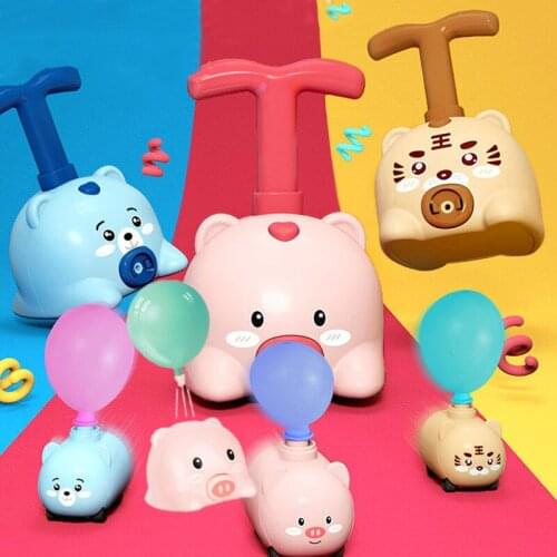 Balloon Power Launch Tower Toy Puzzle Fun Inertia Air Power Balloon Car Kids Education Science Experimen Toys For Children Gift