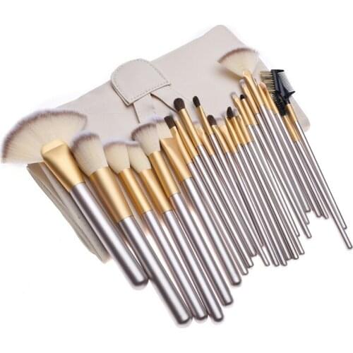 High quality makeup brush set,Champagne colour handle,Powder Foundation Shadow Blush Blending Cosmetic Beauty Make Up Brush Kits