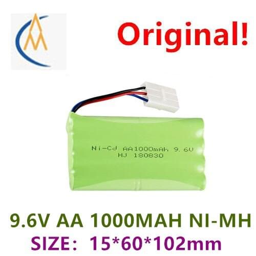 Factory sales 9.6V 1000mah aa5 battery nickel cadmium rechargeable battery pack Meizhi 2050 2054 remote control vehicle line 3