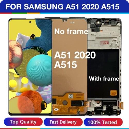 A51 For Samsung Galaxy A51 A515 Lcd Display Touch Screen Digitizer Assembly Parts For Samsung A515 A515FN/DS A515F