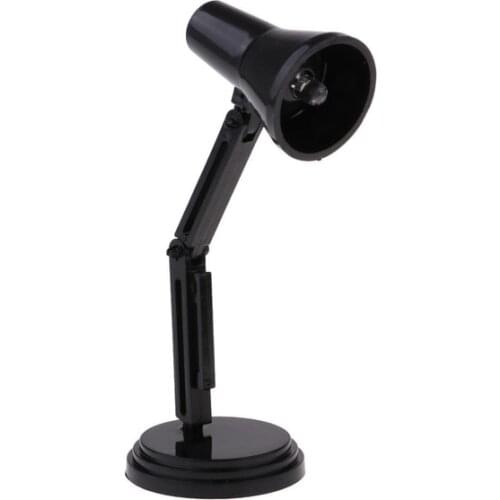 1/6 Scale White LED Desk Lamp Model Furniture for Hot Toys BJD Dollhouse Accessory Kids Pretend Play Toy