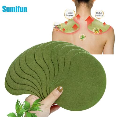 12Pcs Sumifun Wormwood Cervical Joint Medical Plaster Rheumatic Arthritis Pain Relieving Sticker Shoulder Neck Patch Massage